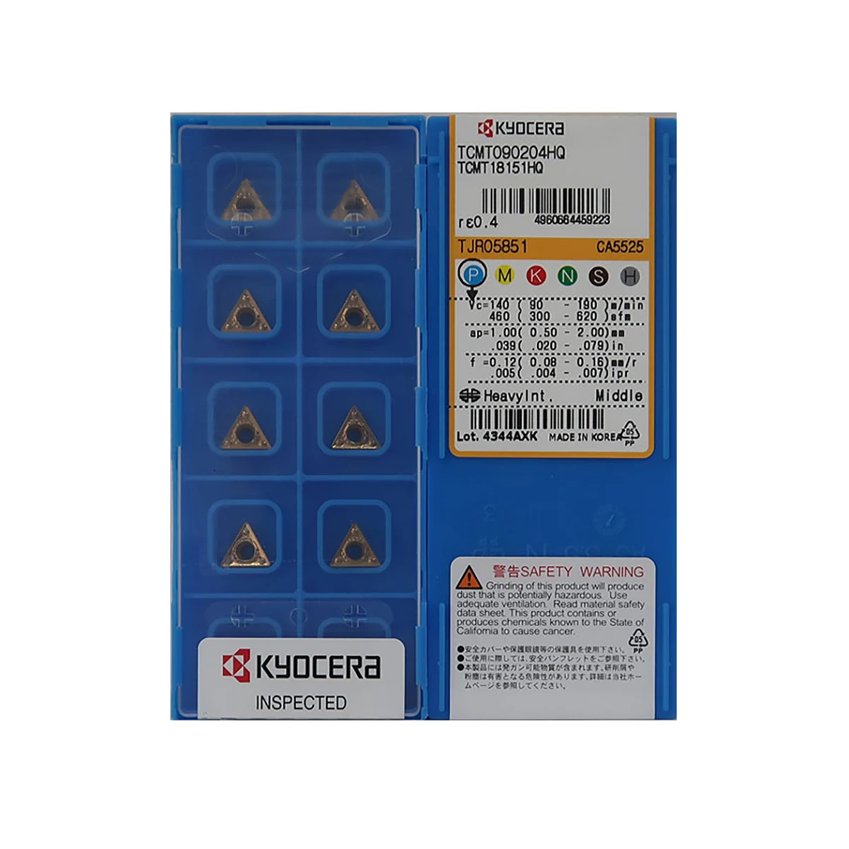 Kyocer un 100% Originale TCMT TCMT110204HQ TCMT16T308 TCMT16T304HQ TCMT110208HQ TCMT090204HQ TCMT090202 TCMT110202 Inserti di Tornitura
