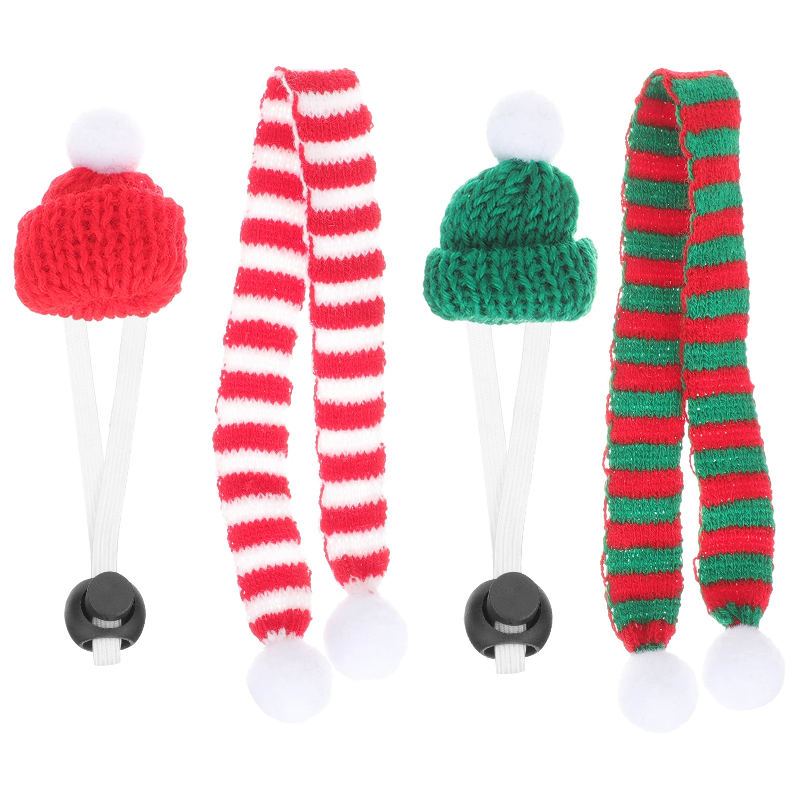 

1Set Christmas Hamster Hat Scarf Durable Felt Material Cute Pet Accessory Holiday Celebration Photo Prop Hamster Hats