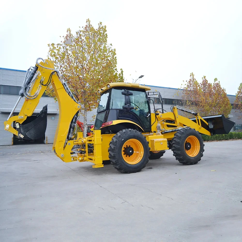 Hot Sale Portable Multifunctional Backhoe Loader Two‑headed Busy Machine for Agricultural Construction Work Factory Direct