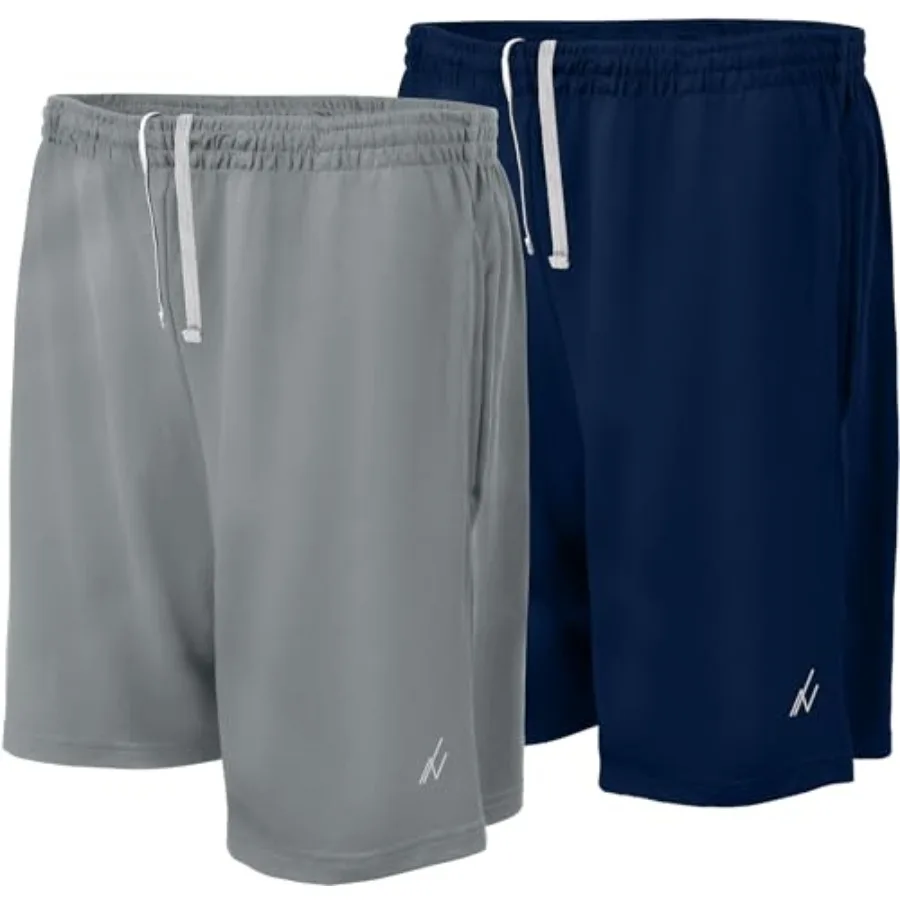 

Mens Athletic Shorts 2 Pack Quick Dry Lightweight Running Workout Gym Shorts with Pockets