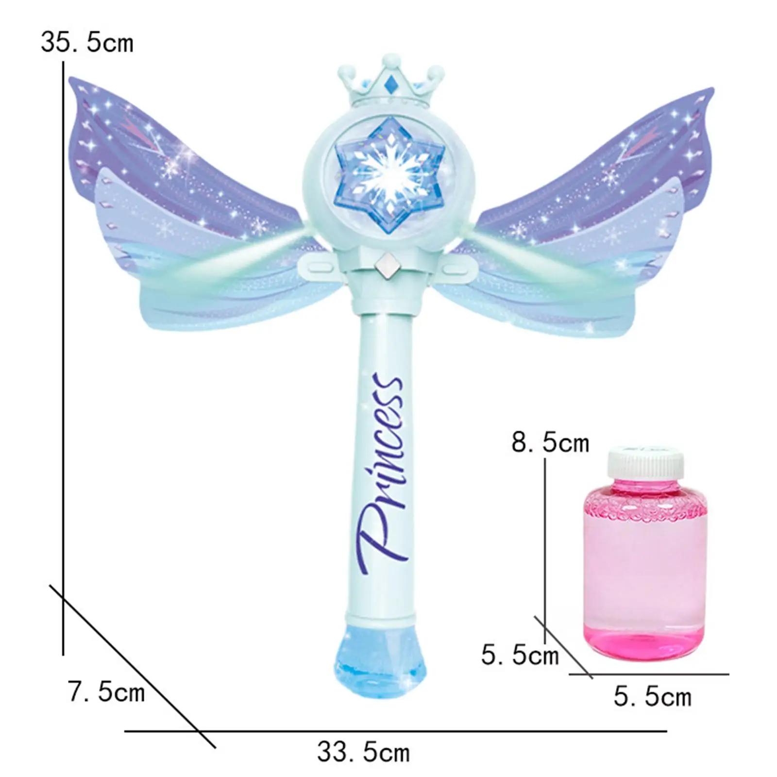 Bubble Blower with Wing with Music and Light Automatic Electric for Kids Rod