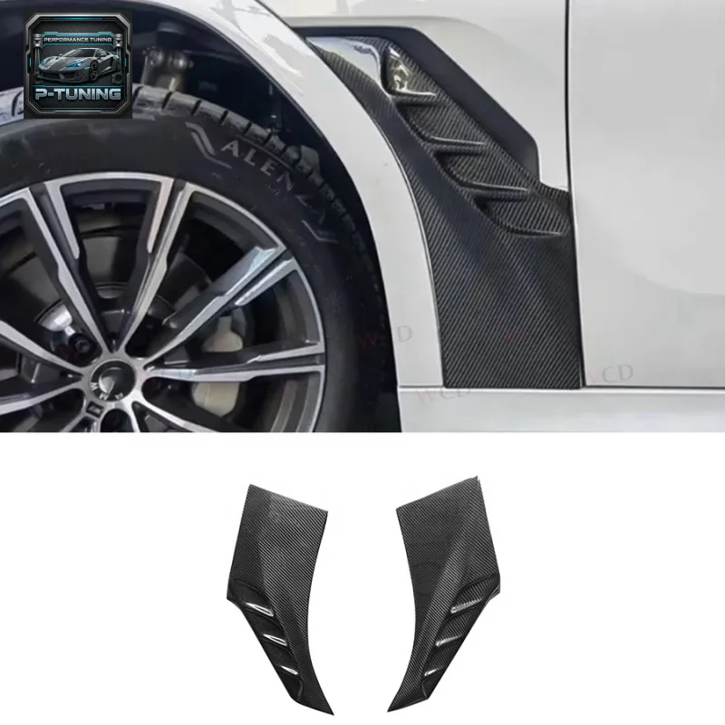 

For BMW G06 X6 2019-2022 Carbon Fiber Bumper Side Fender Cover Front Door Wheel Arch Air Vent Trim Car Bodykit