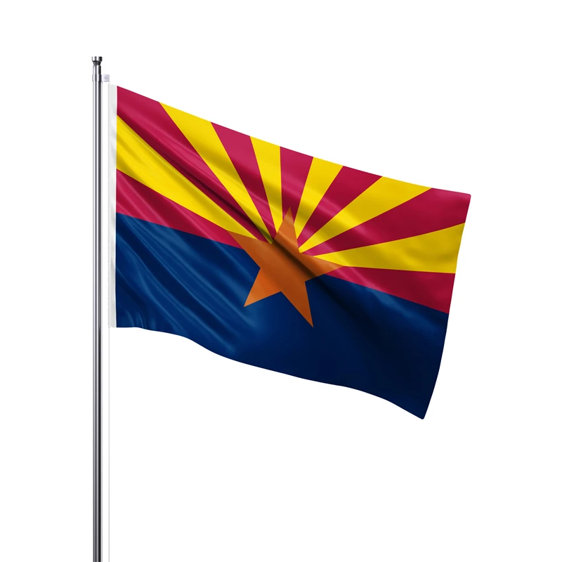 Gaslight Gatekeep Girlboss 5' x 3' Arizona State Flag Banner Polyester with Brass Grommets 150cm x 90cm