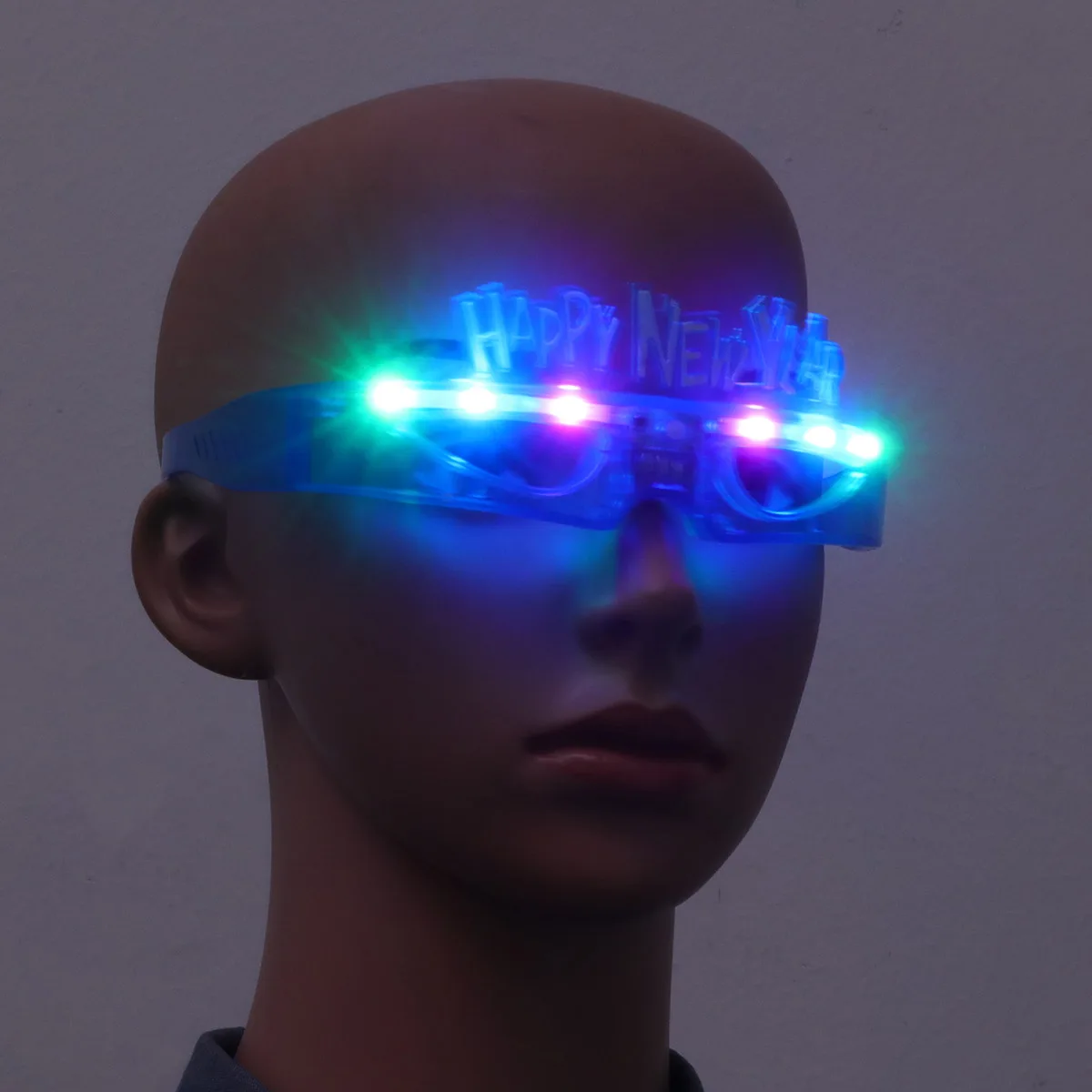 3 pezzi LED incandescente lampeggiante illuminano novità novità occhiali festa capodanno accessori celebrazione arredamento festival