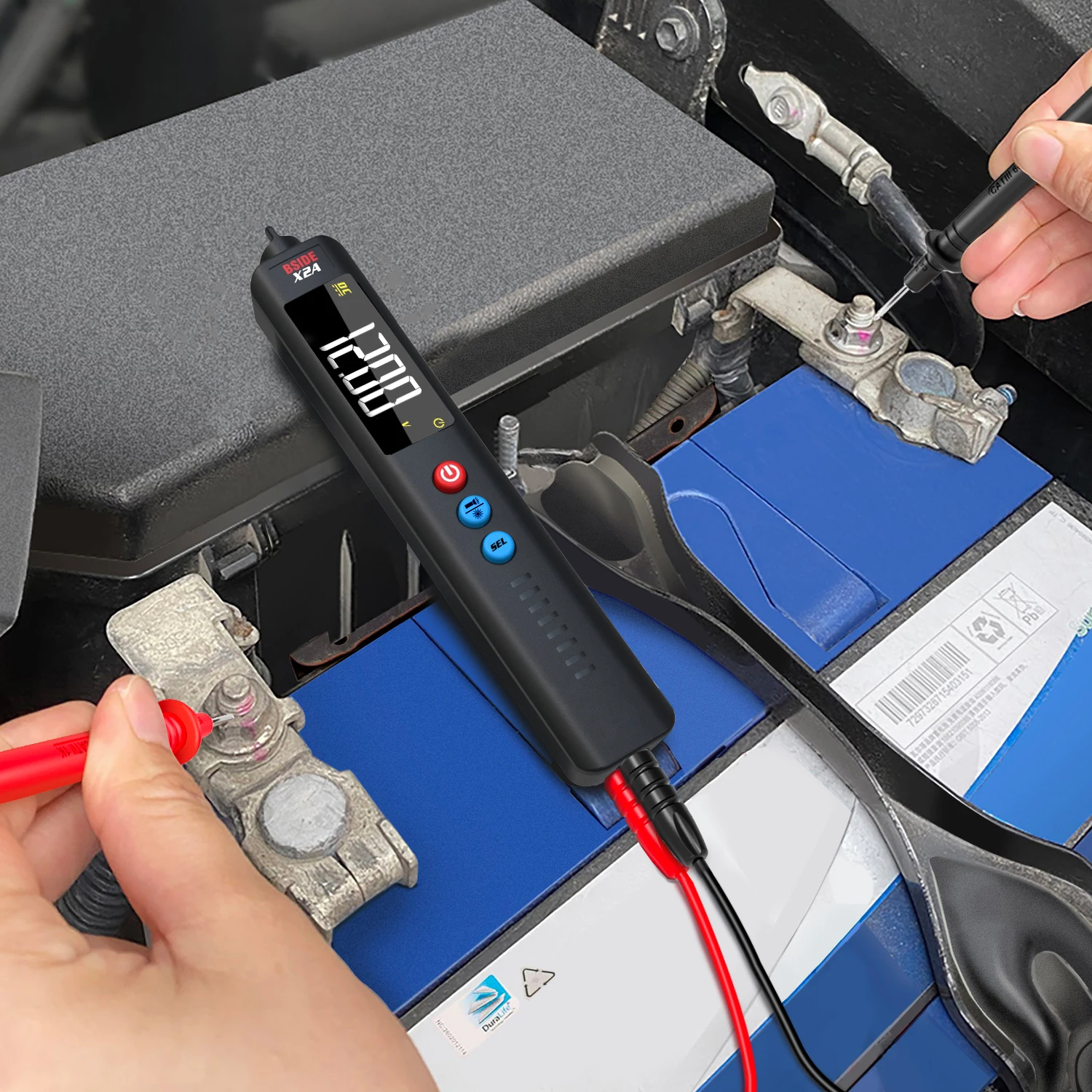 MAXRIENY Multímetro Digital Tensão Tester Sem Contato Tensão Detector Pen Medida Capacitância VFC Diodo Live Check Elétrica