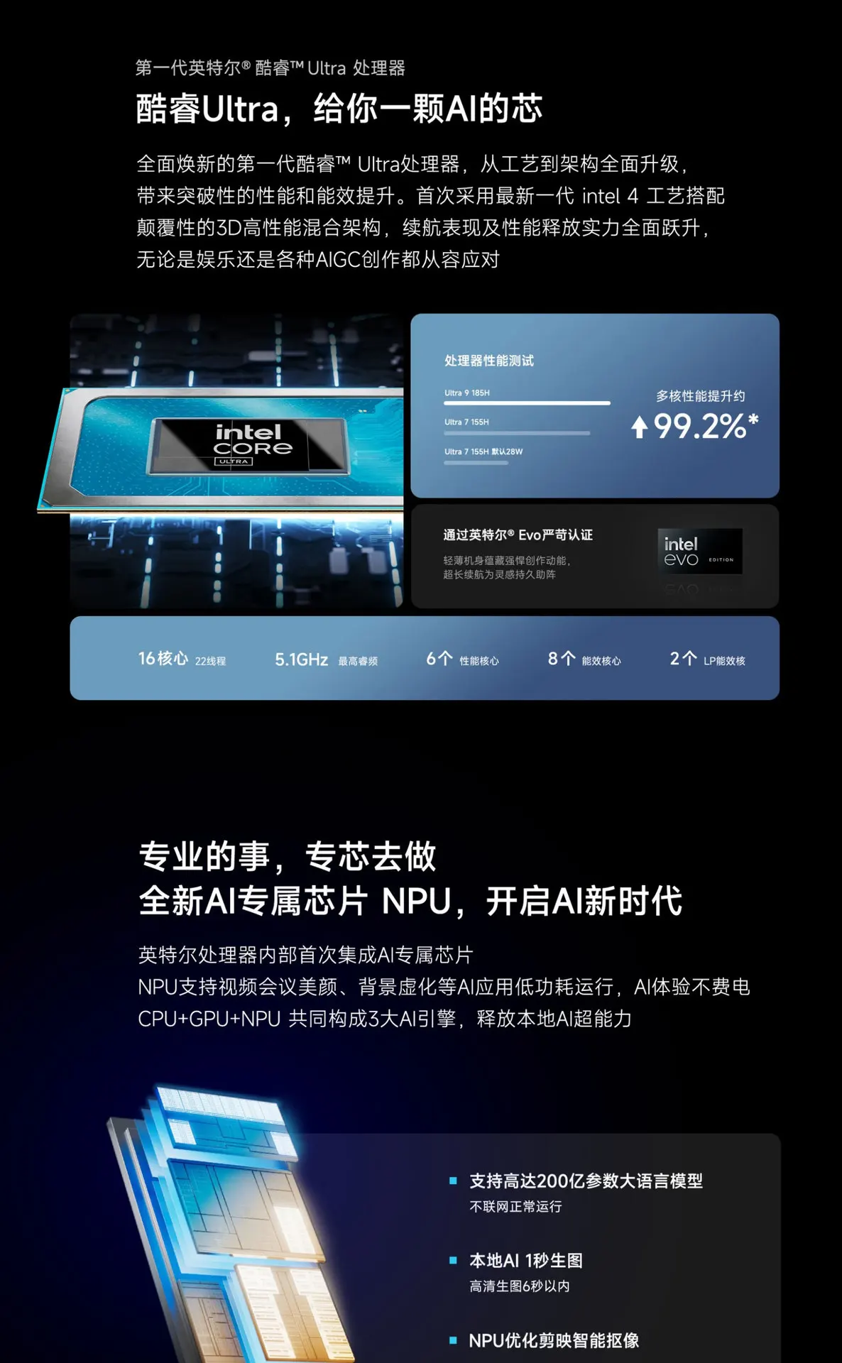 Laptop fino de 16 polegadas YOGA Pro 16s