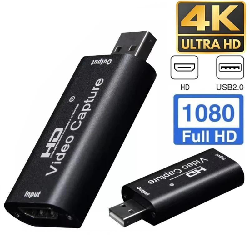 USB 2.0 Video Capture Card 1080P USB 2.0 HDMI-compatible Card USB 3.0 USB2.0 Grabber Recorder For For DVD Camera PC Recording