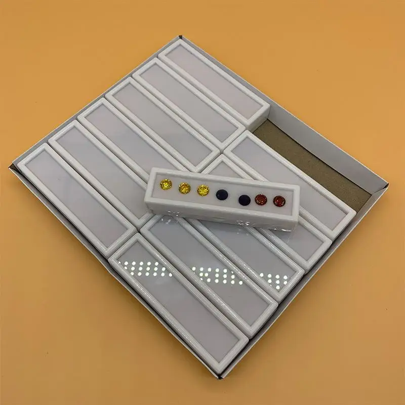 10Pcs/lot Wholesale Gemstone Storage Display Box Loose Diamond Jewelry Organizer Case Pendant Holder Acrylic Glass Top Gem Jars