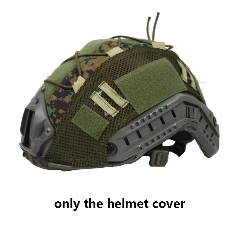 Tactische Helmdoek Camouflage CP Helmhoes Elastisch Touw Helmhoes Snelle Helmdoek Tactische Accessoirehoes Afneembaar