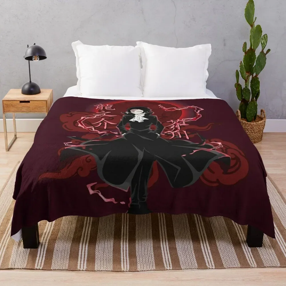 Akutagawa Ryuunosuke Mafia Throw Blanket Custom Moving for winter For Decorative Sofa Blankets