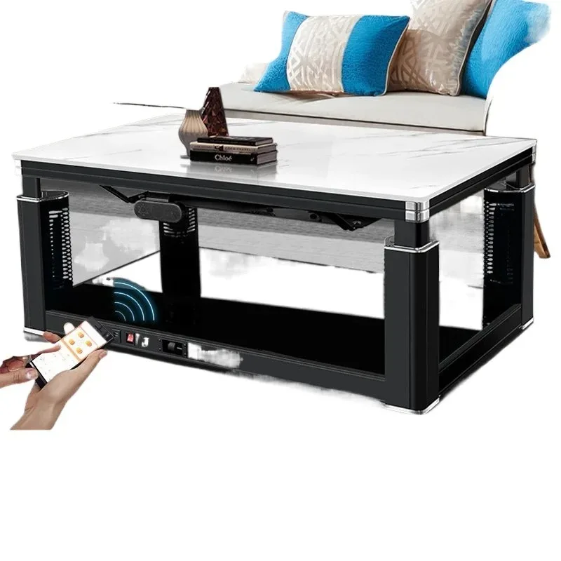 Electric heating table Lifting coffee table Heating table Household living room Rectangle
