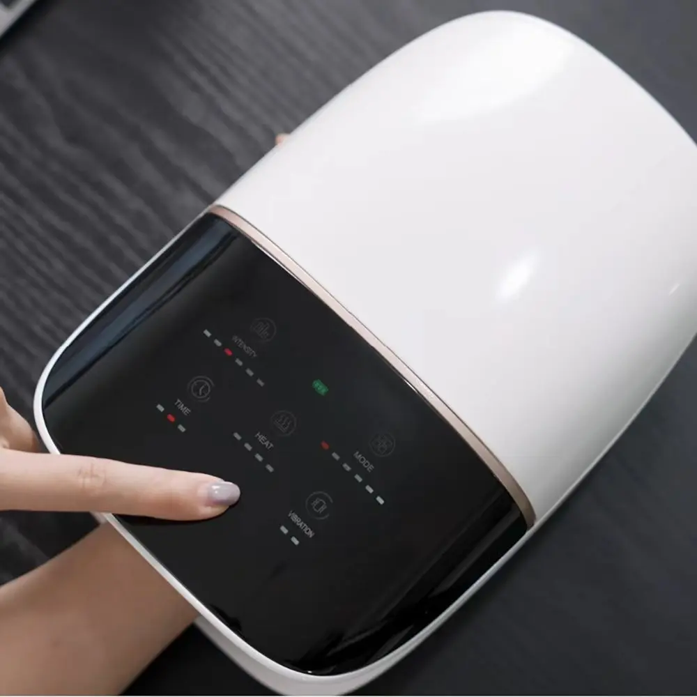 Electric Hand Massager with Vibration Squeeze Intelligent Heating Airbag Traction for Finger Joints Wireless Finger Massagers