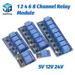 5v 12v 1 2 4 6 8 channel relay module with optocoupler Relay Output 1 2 4 6 8 way relay module for arduino In stock