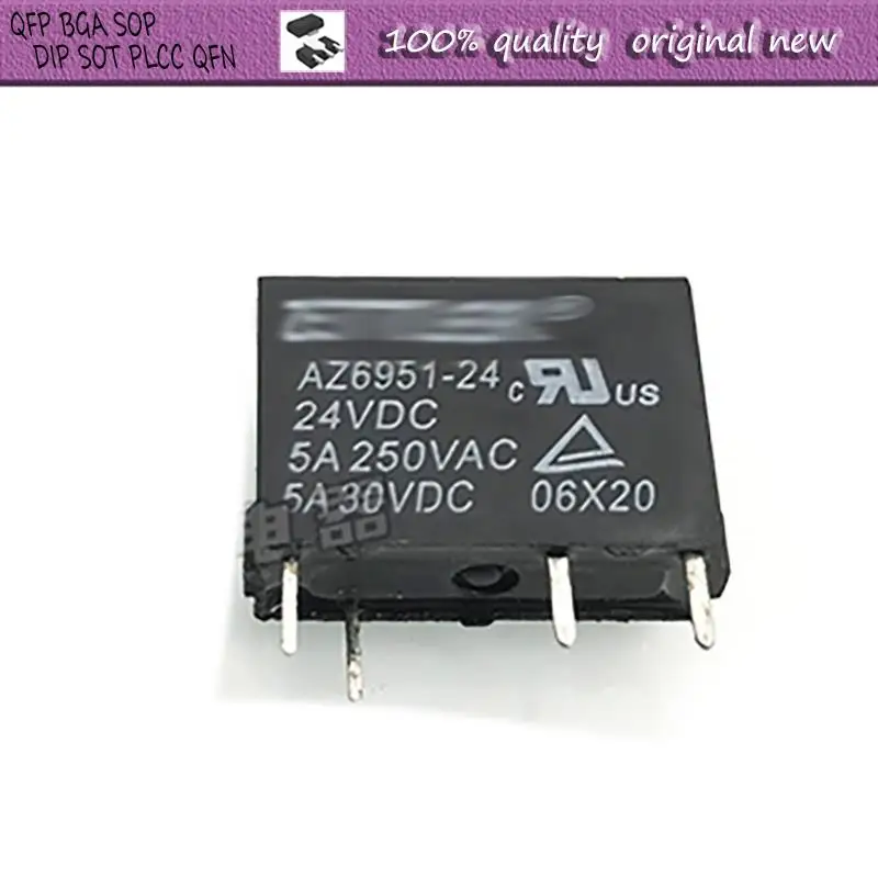 New  1pcs    AZ6951-24  24v DC24V 5A  DIP-4