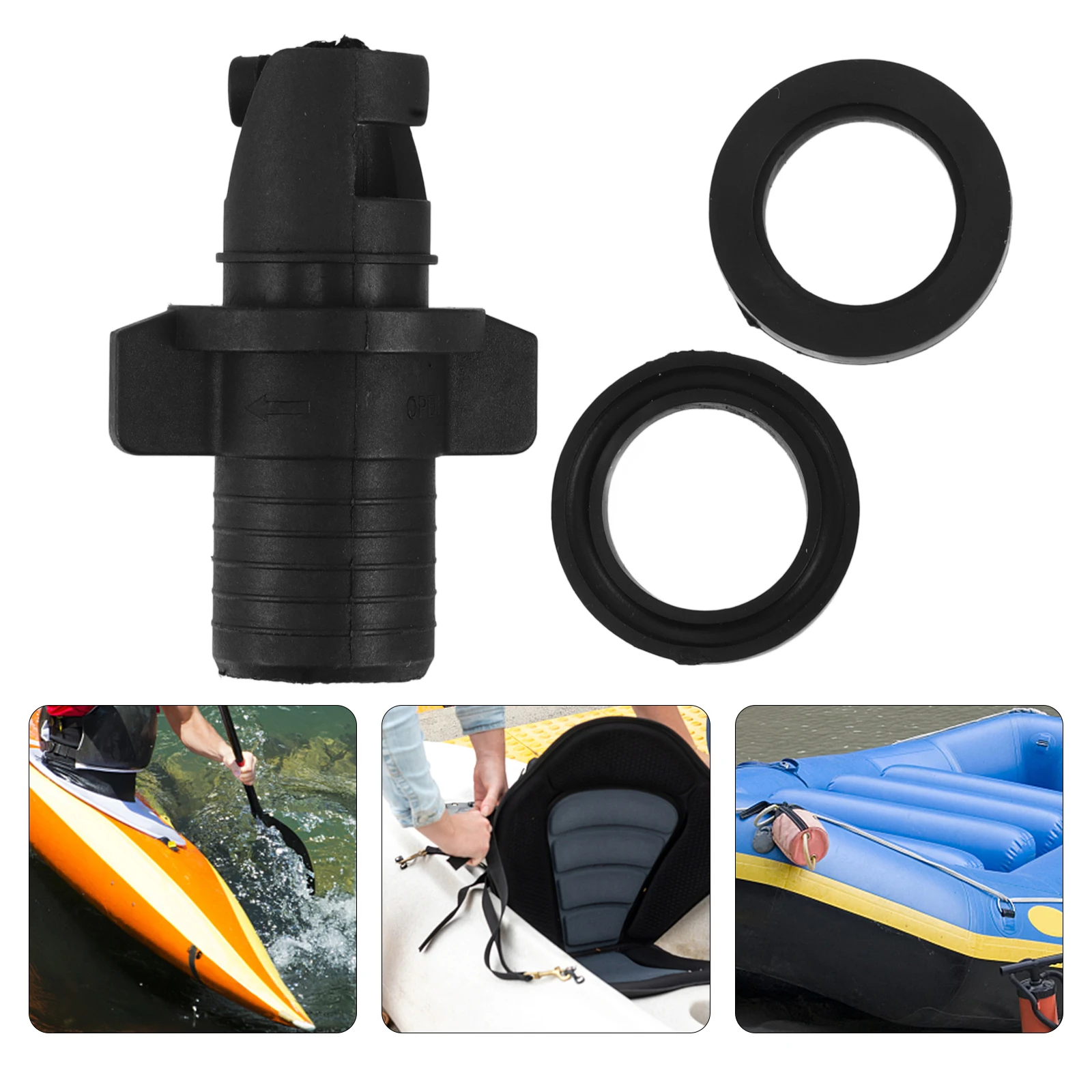 

Air Valve Connector Inflatable Paddle Board Kayak Boat Leakproof Durable Plastic Universal Pump Adapter Joint Foot Electric Hose