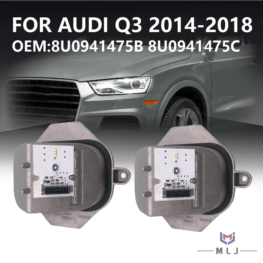 8U0941475B 8U0941475C For 2014-2018 Audi Q3 Headlight LED Angel Eye Module Daytime Running Light Source Chip Angel Eye Board