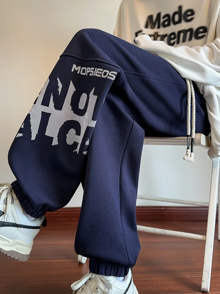 

American Sle Heavyweight Men's Spring Autumn Sports Pants Casual Loose Fit Teenagers Trousers Leisure Long Trousers