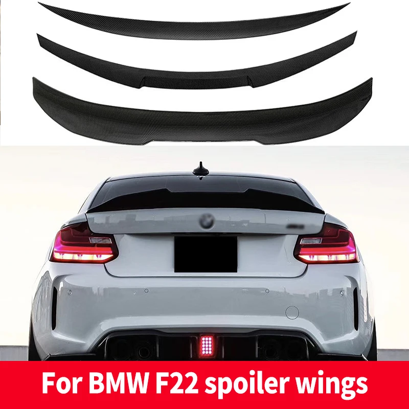 

For BMW 2 Series F22 F87 M2 220i 228i M235i Trunk Spoiler 2014 - 2021 M4 MP PSM Style Glossy black Spoiler Trunk Lip Wing