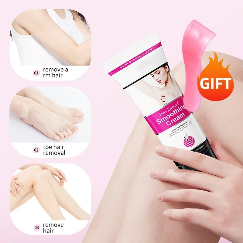 

Fast Hair Removal Cream Painless Hair Growth Inhibitor Arm Armpit Legs Permanent Depilatory for Men Women Beauty Health Care 50g