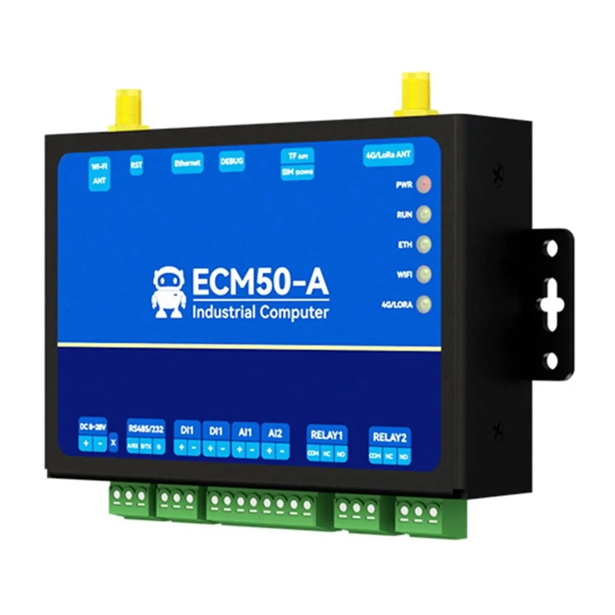[2026 Trend]- Industrial Control Computer Programmable Industrial Computer Python ECM50 2D1 2AI 2DO IO Ports Modbus Gateway A