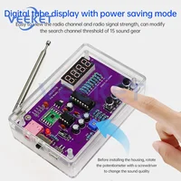 Kit électronique radio FM DIY, fréquence réglable 87-108 MHz, pratique pour la soudure, affichage numérique RDA5807S, soudure DIY HU-017A 3