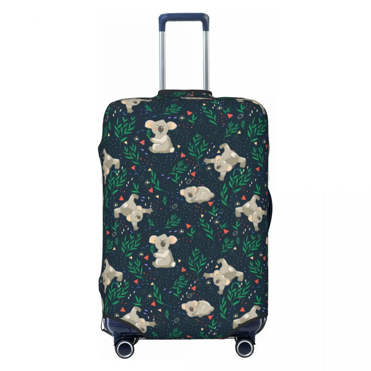 

Изготовленный на заказ медведь коалы с растением, защитная крышка для багажа, забавные чехлы для дорожных чемоданов с животными для 18-32 дюймов