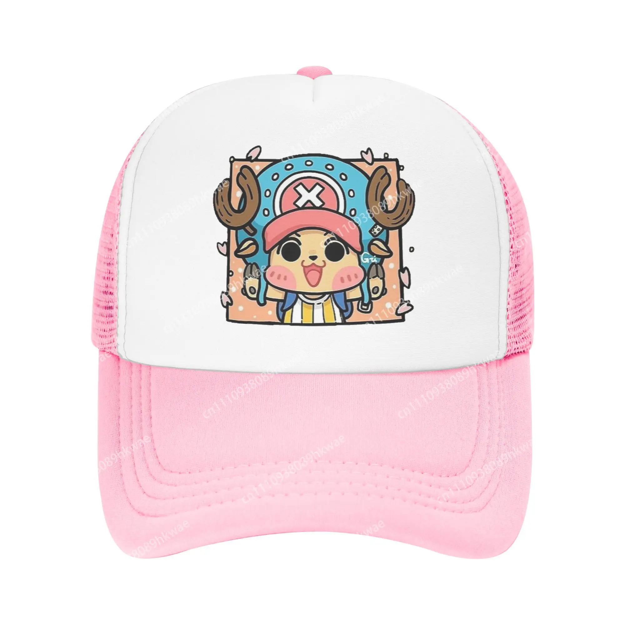 Adult Tony Tony Chopper Trucker Hat Hip-Hop Mesh Baseball Cap Polyester one-pieces  Hats Breathable Sun Hats Summer