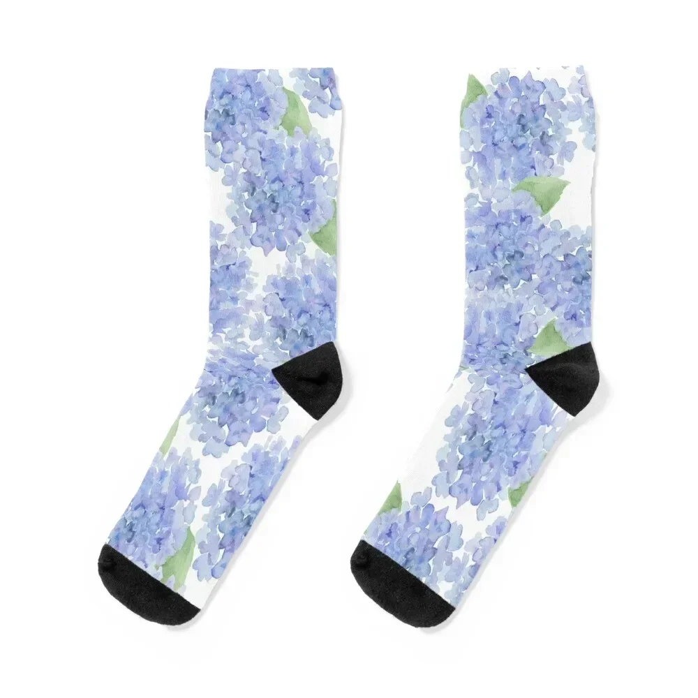 Elegant lavender lilac watercolor hydrangea floral Socks Toe sports Argentina luxury Socks Ladies Men's