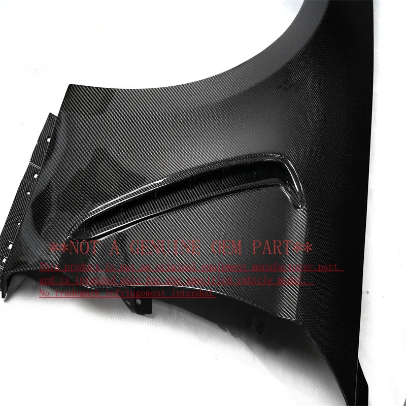 For Ford Carbon Fiber Fender With Air Vent Fit 2018 2023 Mustang Modified Auto Body Parts view 2