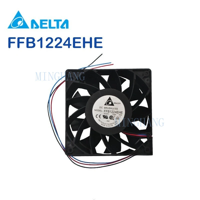 

M NEW DELTA FFB1224EHE -R00 Fan DC 24V 1.5A 120*120*38MM Inverter cooling fan
