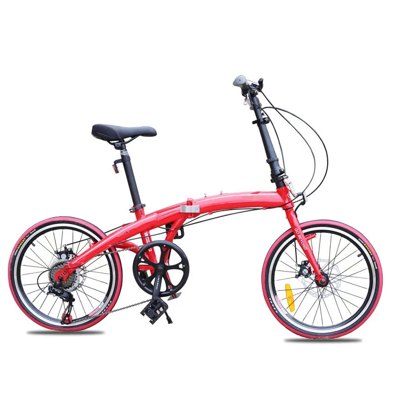 Popular 20 Inch Ultralight Mini Folding Bike Front And Rear Disc Brake City Commuter Bike