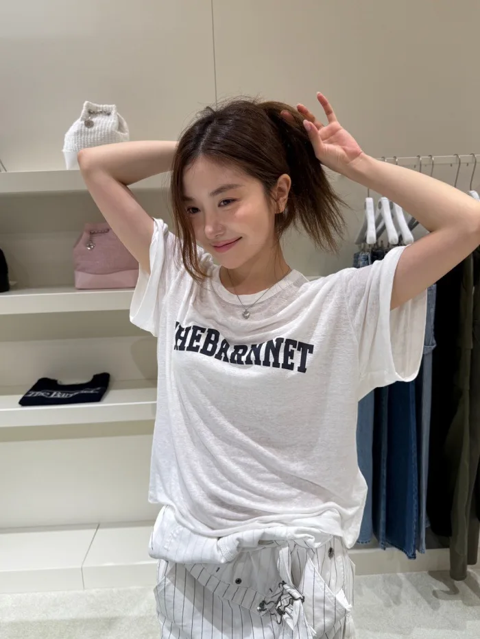 Comfortable Soft ort Sve T-irt round Ne Printed Letter Dongda Gate TheBarnnet Women's Casual Cotton Tee Summer Wear