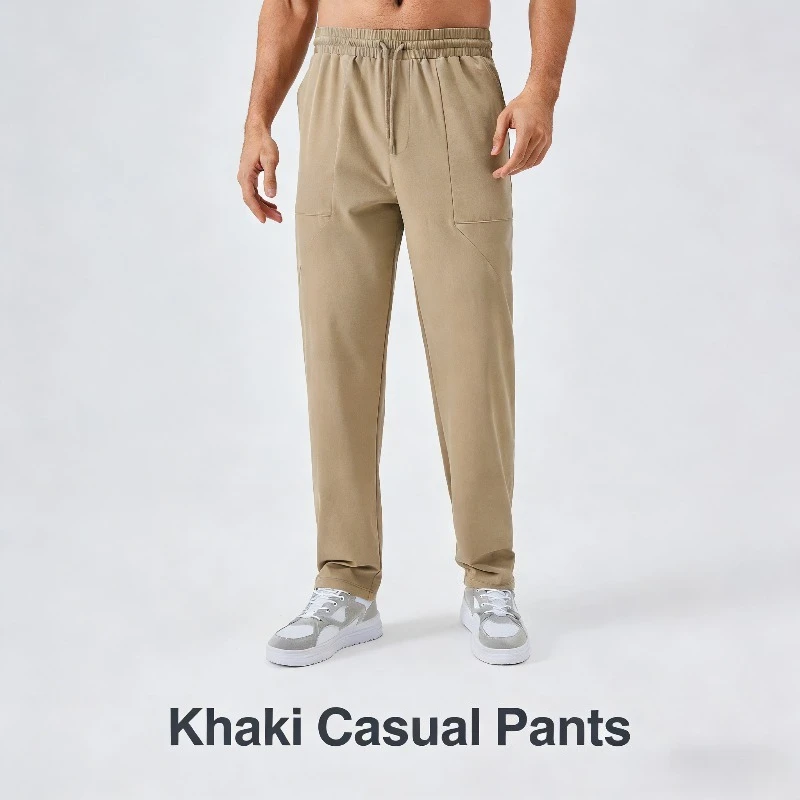 

2026 New Men‘s Loose-Fit Straight-Leg Joggers Quick-Dry Thermal Pants for Outdoor Running & Lounge