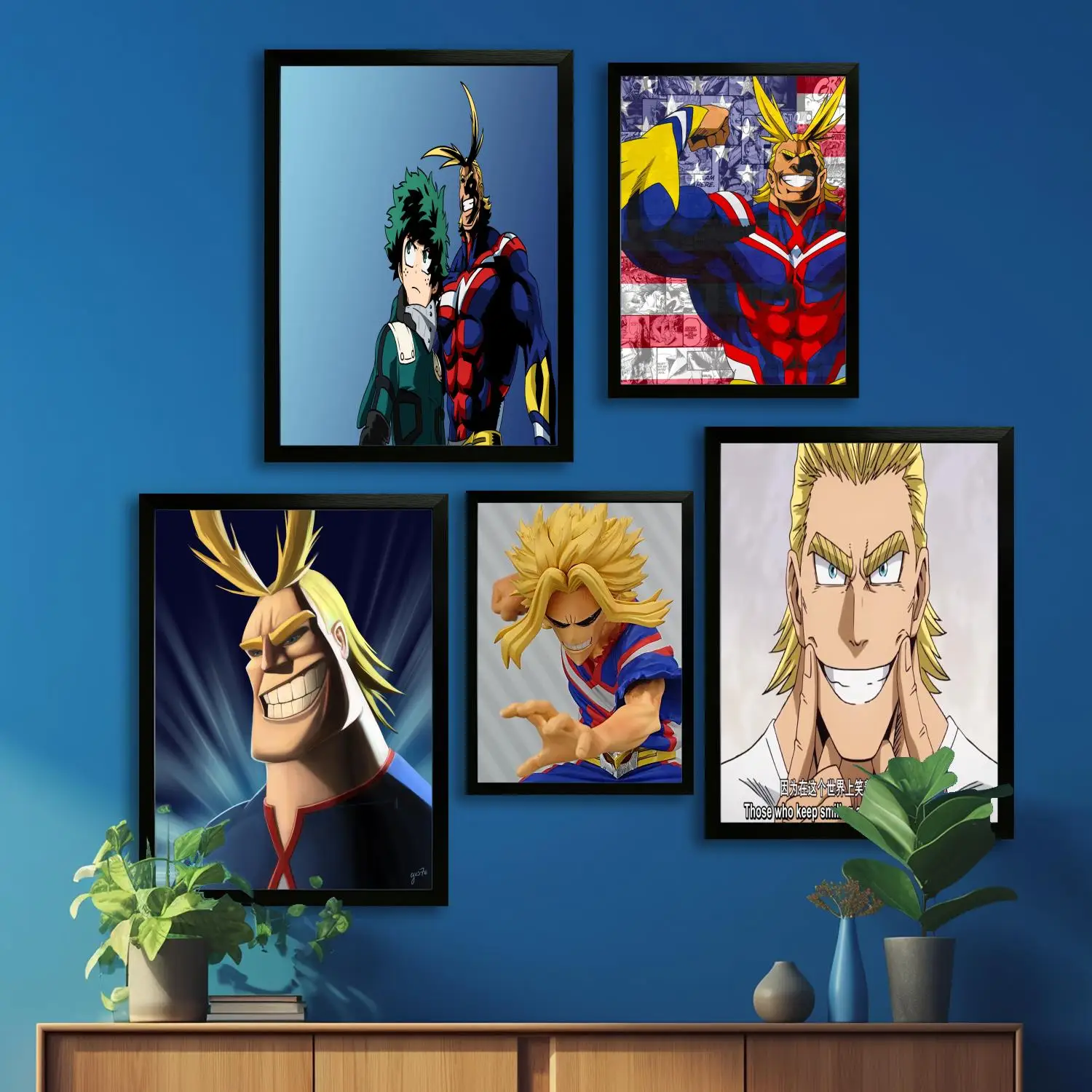 

all might Cartoon Canvas Art Poster and Wall Art Picture Print, Modern Family Bedroom Decor Posters,Decorative painting