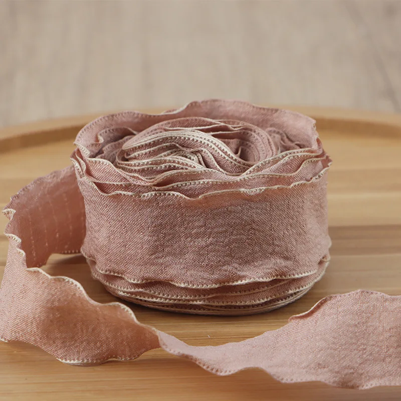 20 Yards Fischschwanz-Garnbänder 2,5cm Wellenrand Plissiertes Band Geschenkverpackungsmaterial Hochzeit Geburtstag Party Blumen DIY Dekoration