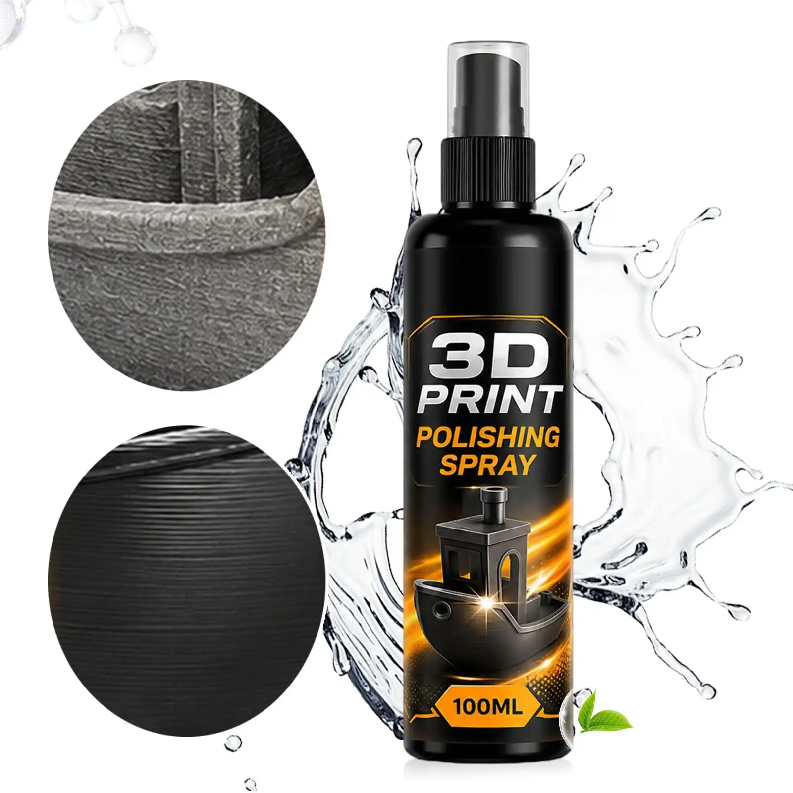 100ml 3D Print Gloss Spray Fast Drying Fine Mist Gloss Enhancer for 3D Models, Clear Coat Varnish for Figures Display Crafts