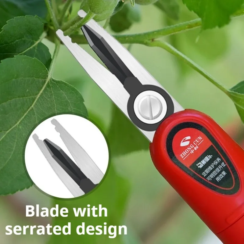 Electric Fruit Thinning Pruning Shears Double Blade Garden Scissors Labor Saving Flower Picking Tree Power Gardening Tools