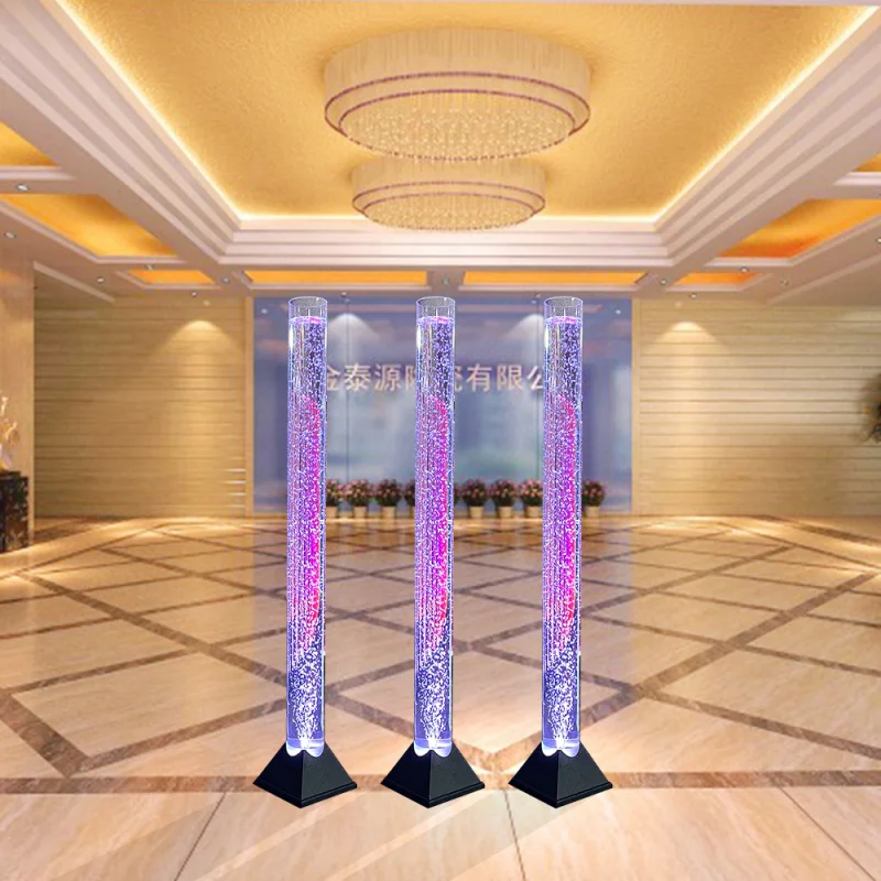 custom.Customized Acrylic LED Tube Hot Selling Movable Decorative Lamp with Effect Column Lamp