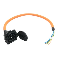 EVSE IEC62196 enchufe tipo 2 Ev con Cable, estándar europeo, 16A/32A, toma de carga para coche eléctrico, toma lateral para coche