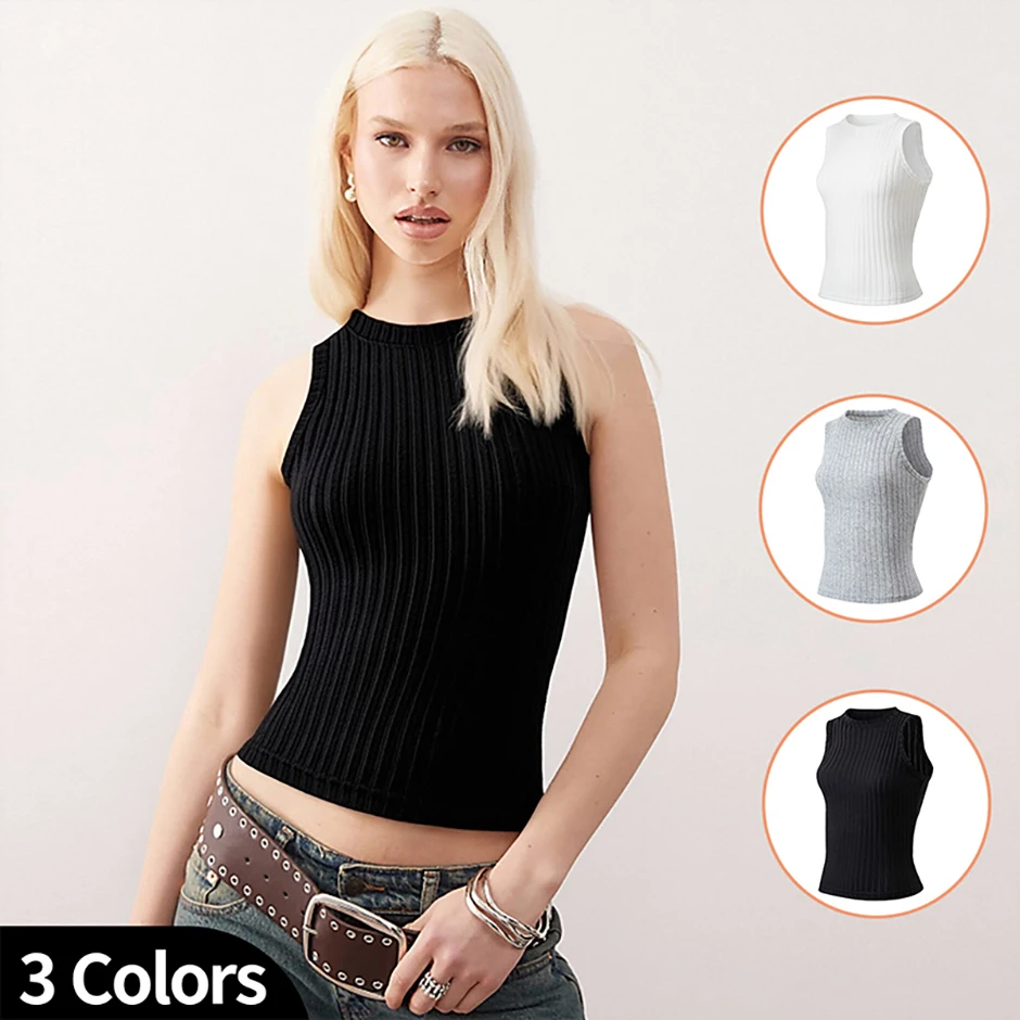 3-teiliges Set aus ärmellosen Damenwesten für Herbst und Winter, modisches, lässiges Oberteil, warme, multifunktionale Weste für Mädchen als Innenwäsche. – Detail 1