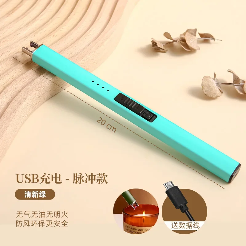 Picture 5: Aromatherapy candle igniter ignition gun electronic pulse charging model home kitchen gas stove lighter long handle