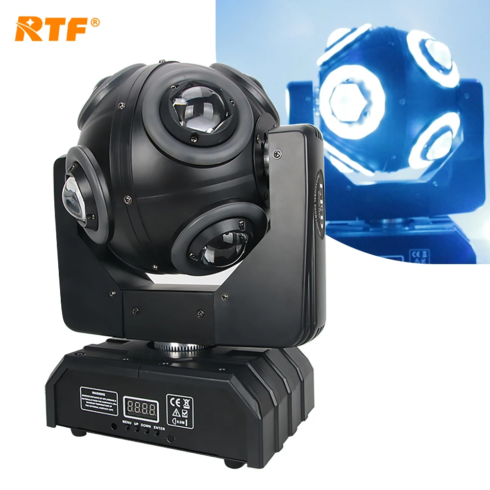 

RTF 8 pcs10watt rgbw 4in1 disco ball light led moving head beam flashing light for night club bar party rotaying diaco ball