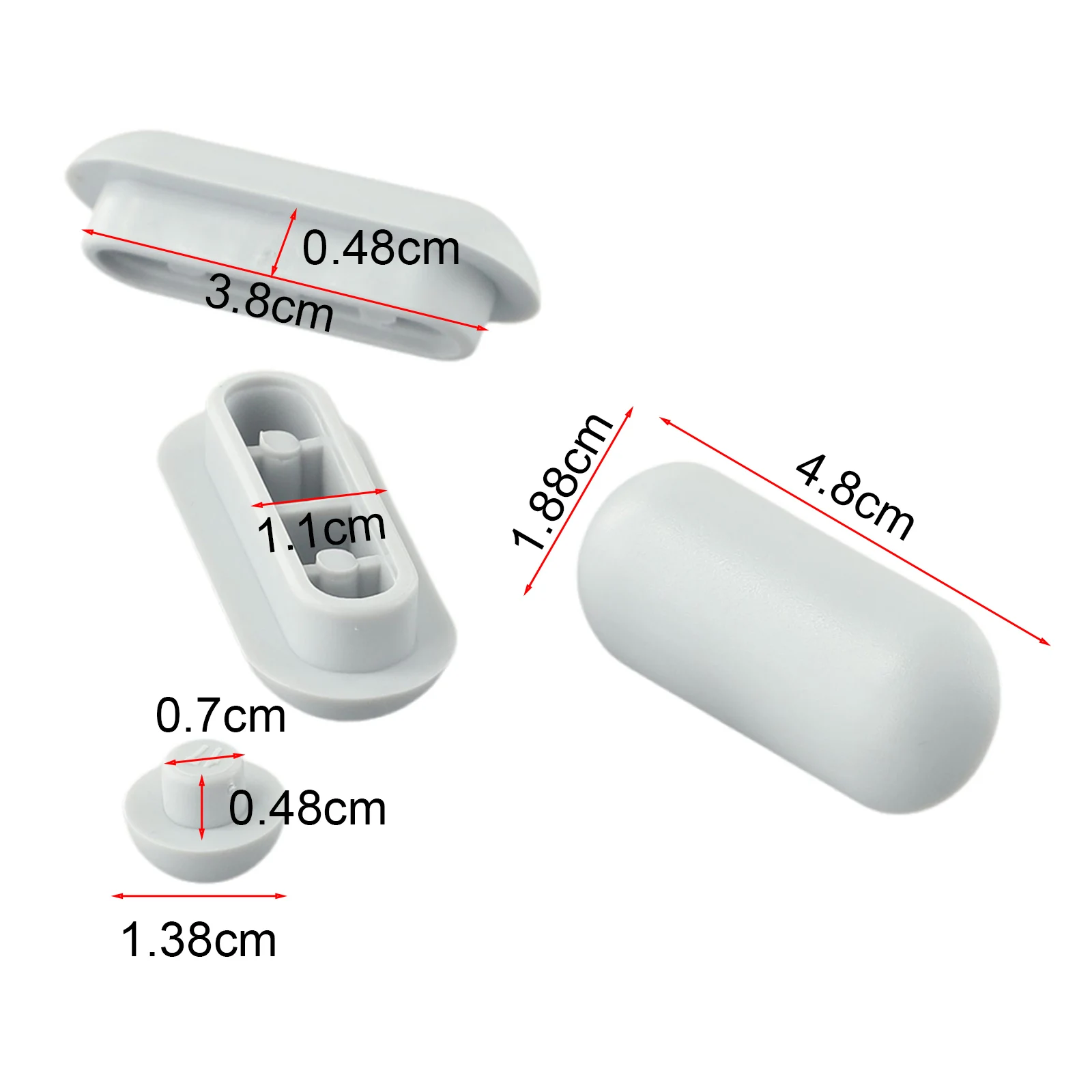 Toilet Seat Shock-proof Buffers Bumpers Replacement For Pads Accessories Parts Toilet Seat Accessories C Ushion 6pcs