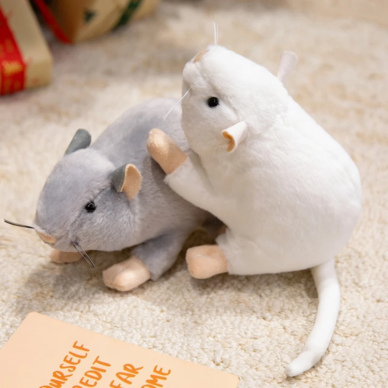 17 cm süße Nachahmung Maus Plüschtiere lustige echte Stofftiere Riesenmaus Plüschtier Urlaub Geschenk Party Dekor