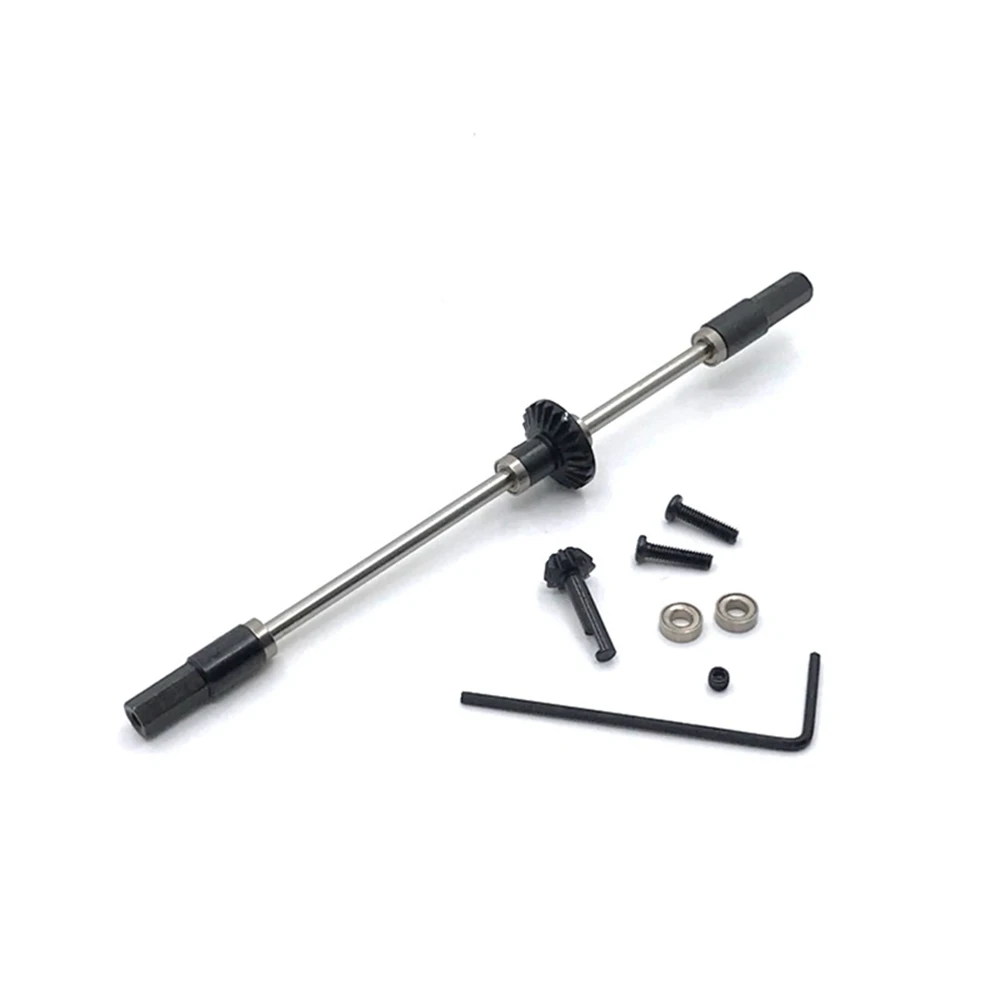 Kit de ponte de engrenagem de aço para eixo traseiro de metal para WPL D12 C14 C24 C34 B14 B24 B16 B36 1/16 RC Car Upgrade Parts