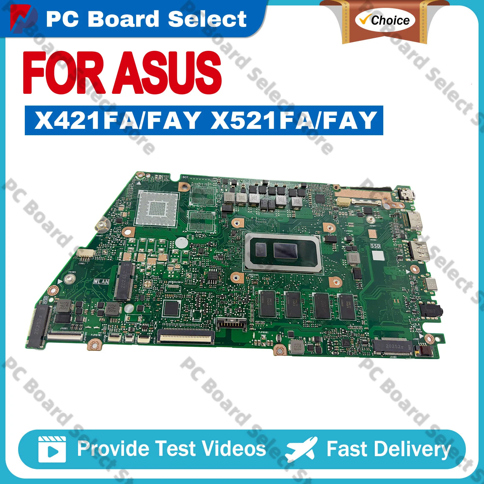 X421F X421FA Laptop Motherboard For ASUS S5600F X421FAY X421FQY X421FL X421FP V4050F I421F X421FPY Mainboard 10th Gen I3 I5 I7