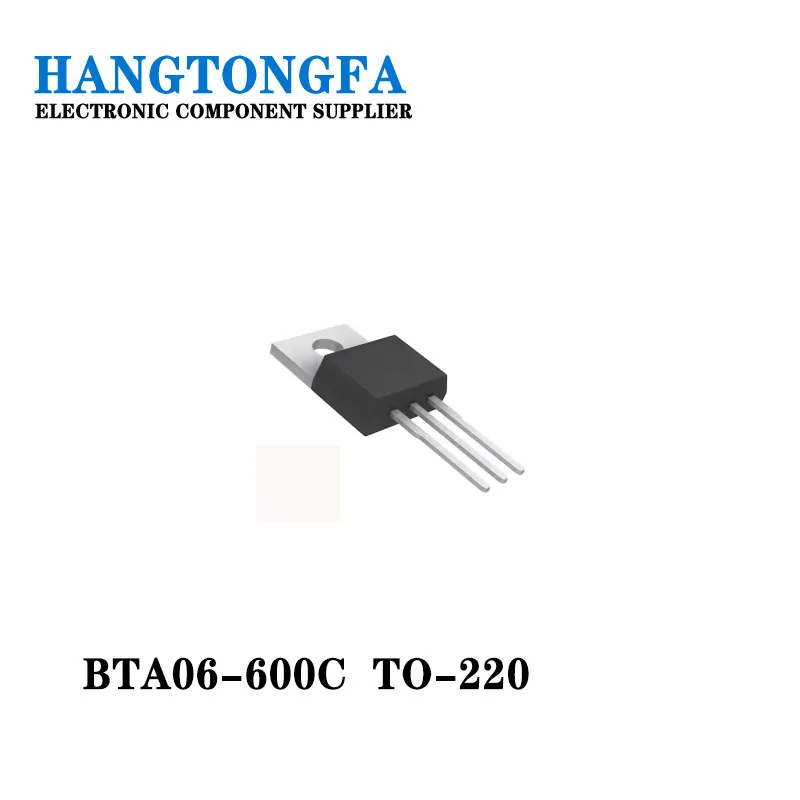 50PCS Transistor  BTA06-600C TO-220 BTA06-600 DIP NEW and Original IN STOCK