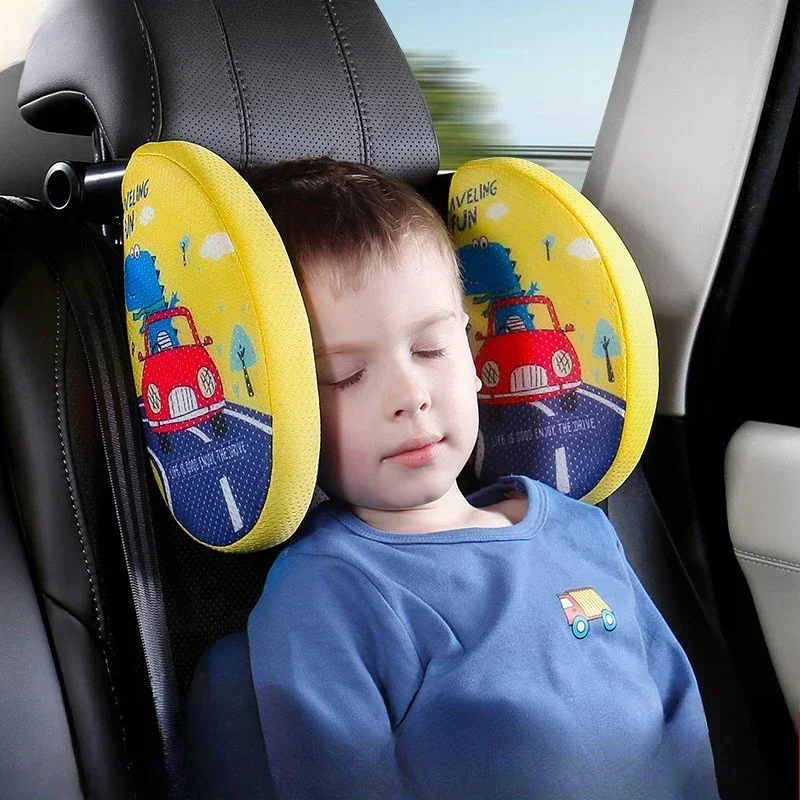 

Car Neck Protection Pillow Slow Rebound Memory Cotton Cushion Children's Sleeping Artifact High-end Cartoon Headrest