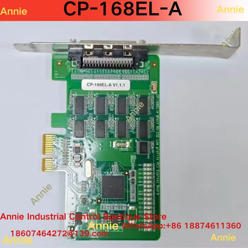 Second-hand test OK MOXA CP-168EL-A PCI-E 8-Port Serial Card RS-232 Multi-Port Serial Card