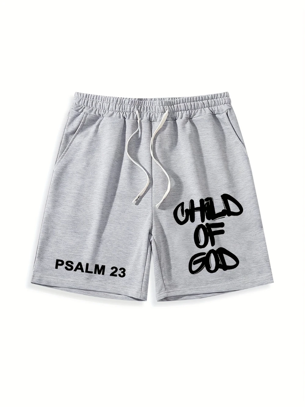 

Men's shorts all seasons pure cotton essential letter print casual drawstring, comfortable for fitness shorts for men